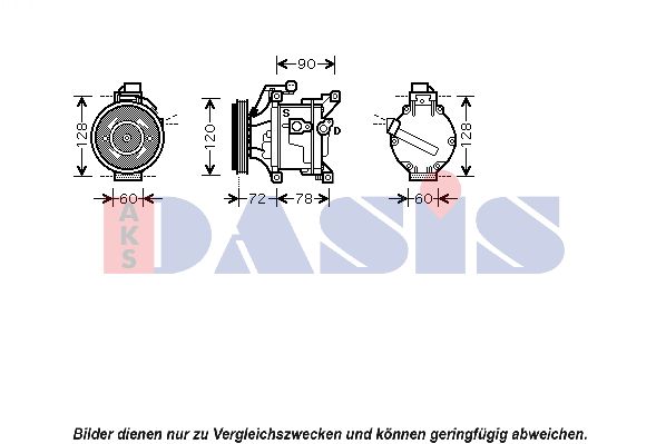 AKS DASIS Kompressori, ilmastointilaite 850743N